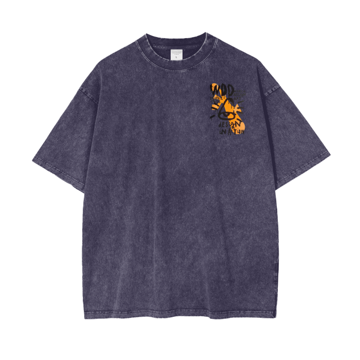 Design Day Acid Wash Oversize Tee