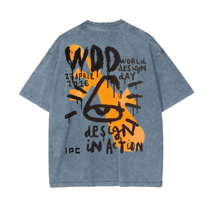 Design Day Acid Wash Oversize Tee