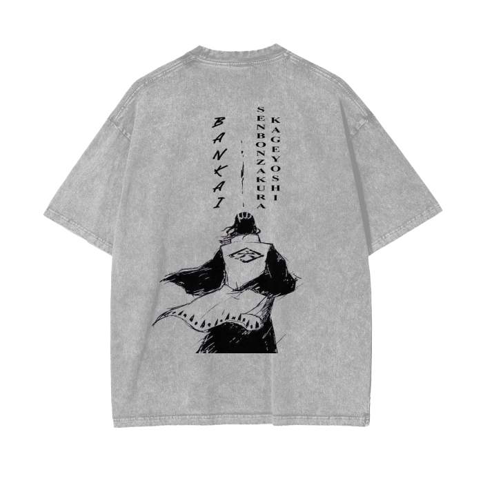 Bankai Acid Wash Oversize Tee