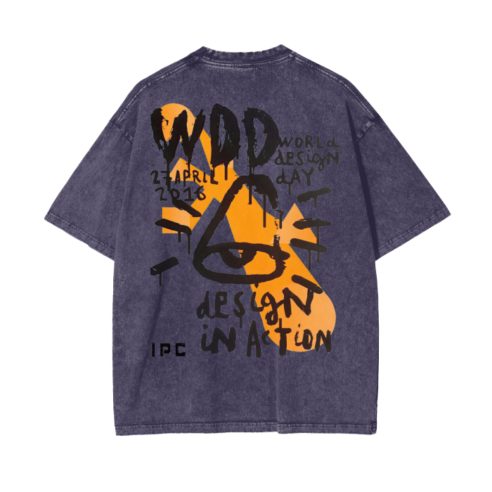 Design Day Acid Wash Oversize Tee