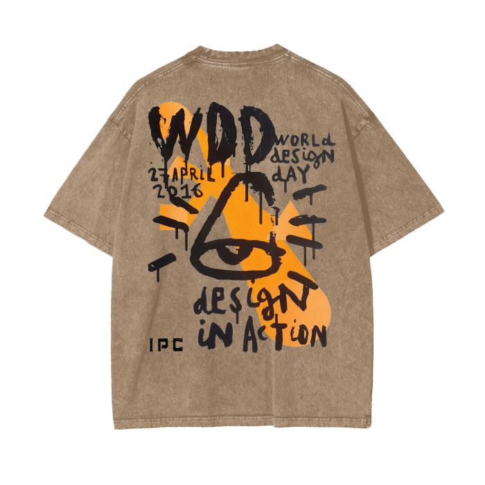 Design Day Acid Wash Oversize Tee