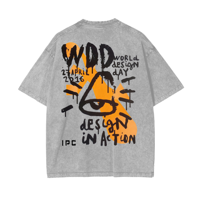 Design Day Acid Wash Oversize Tee