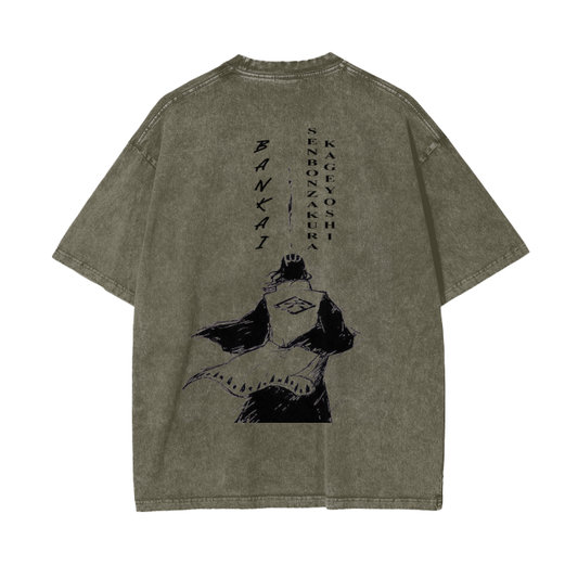 Bankai Acid Wash Oversize Tee